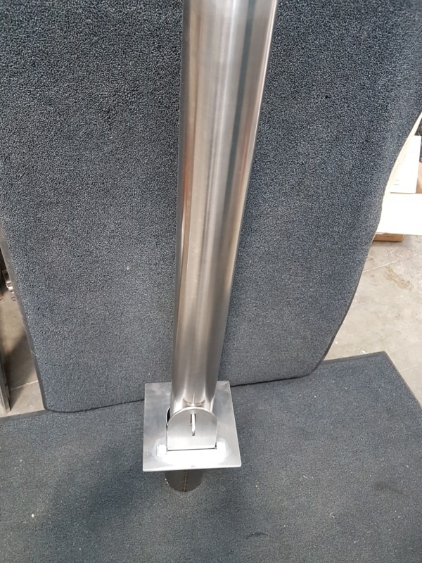 Stainless Steet Bollard Square Base